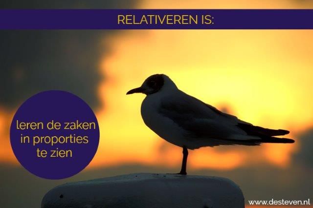 Te veel relativeren