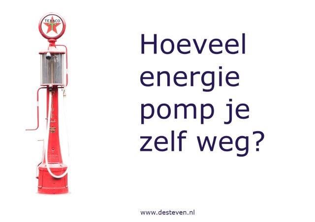 Energie weg pompen