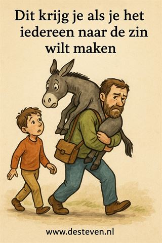 Ezel op de rug voor de pleaser