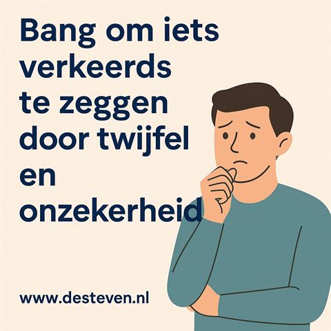 Bang om iets verkeerds te zeggen
