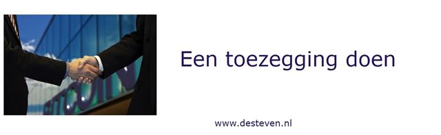 Toezegging doen