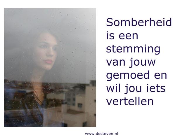 Sombere gevoelens