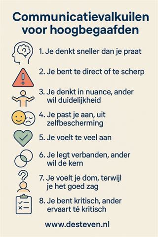 Valkuilen communicatie hoogbegaafd