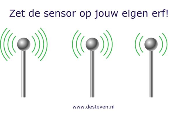 Sensor op eigen erf