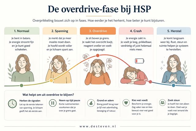 Overdrive fases bij hoogsensitieve personen