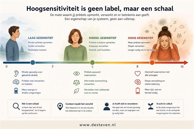 Hoogsensitiviteit is geen label maar een schaal