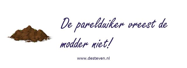 De parelduiker vreest de modder niet