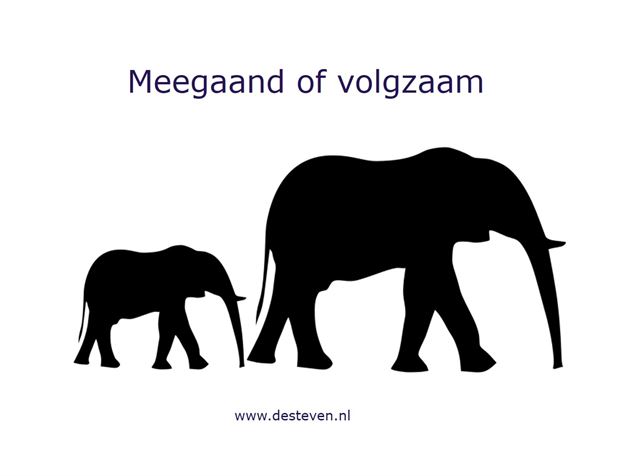 Meegaand of volgzaam