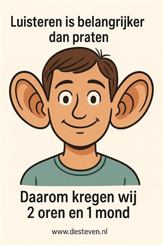Luisteren is belangrijker dan praten