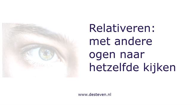 Relativeringsvermogen: de kunst van relativeren