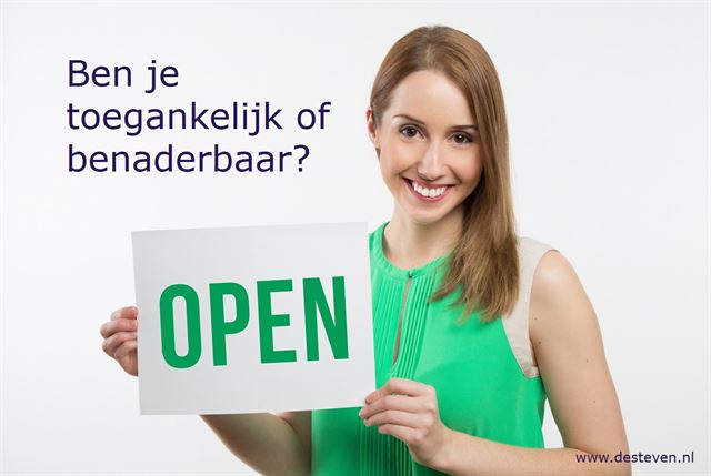 Toegankelijk en benaderbaar