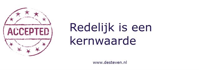 Redelijk is een kernwaarde