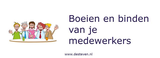 Medewerkers boeien en binden