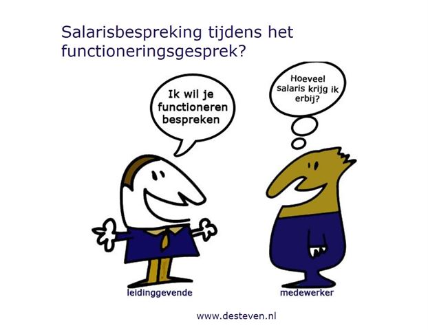 Salaris bespreken tijdens het functioneringsgesprek?