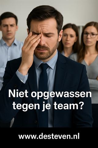 Niet opgewassen tegen je team