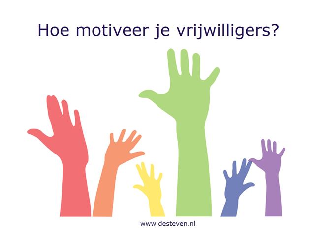 Vrijwilligers motiveren