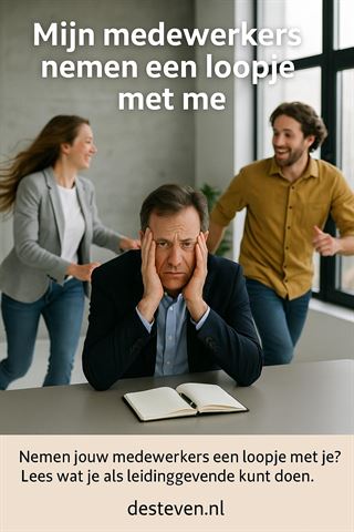 Medewerkers nemen een loopje met me
