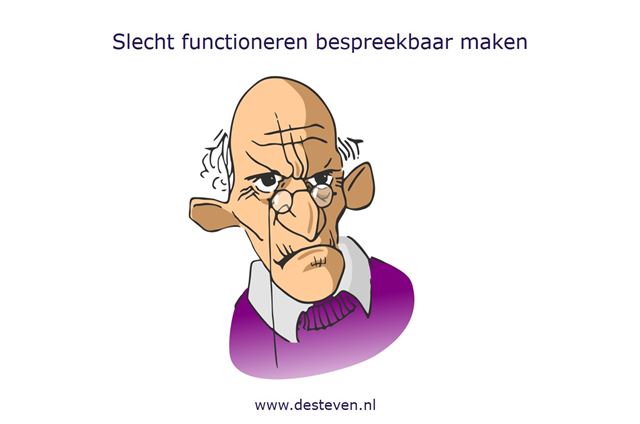 Slecht functioneren bespreekbaar maken