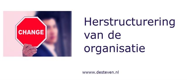 Herstructurering van de organisatie