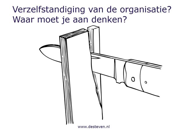 Verzelfstandiging van de organisatie