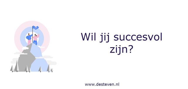 Wil jij succesvol zijn?