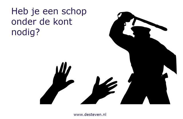 Schop onder de kont nodig?