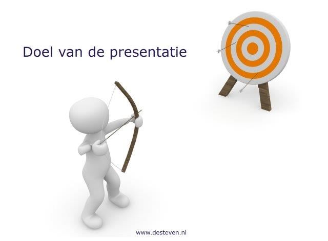 Doel van de presentatie