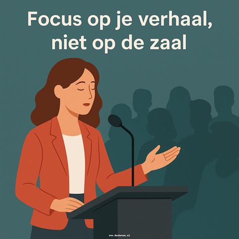 Focus op je verhaal en niet op de zaal