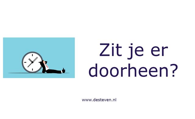 Zit je er doorheen?