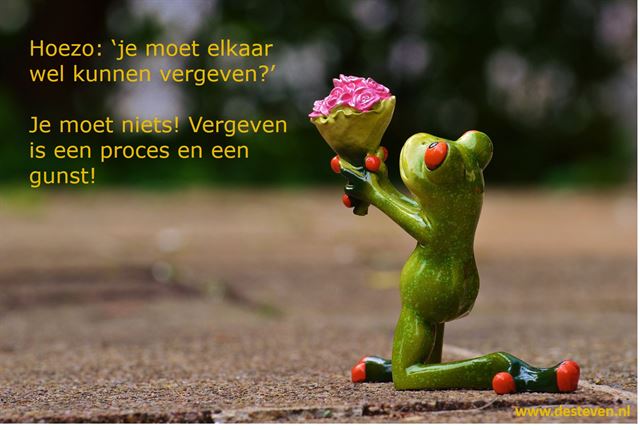 Je moet elkaar wel vergeven