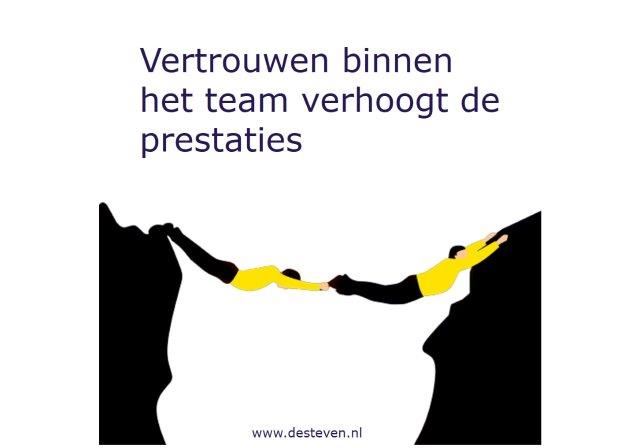 Vertrouwen binnen teams en organisaties