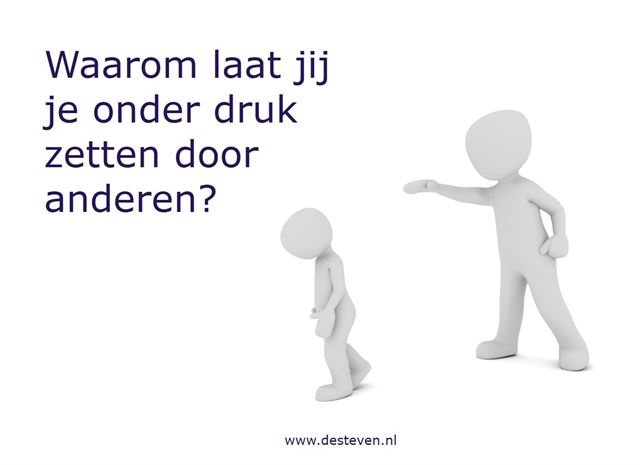 Onder druk laten zetten