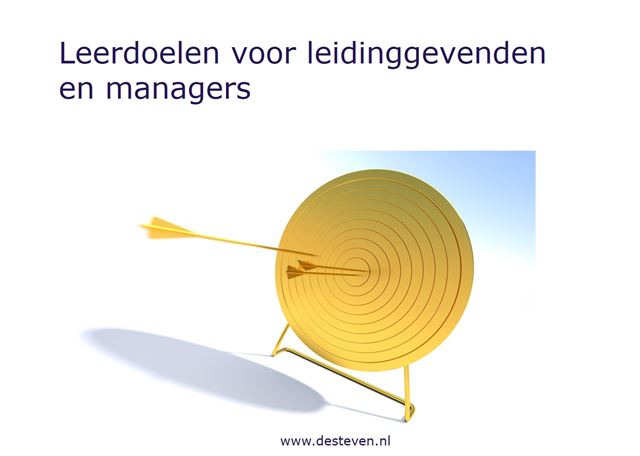 Leerdoelen leidinggevenden en managers