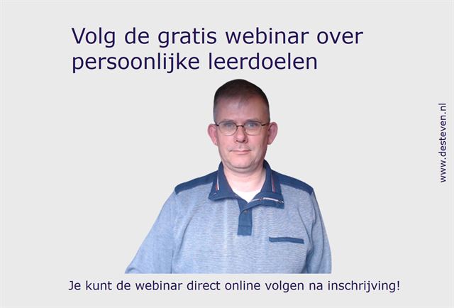 Webinar leerdoelen persoonlijk