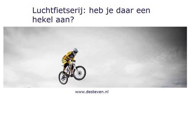 Luchtfietserij en gebakken lucht