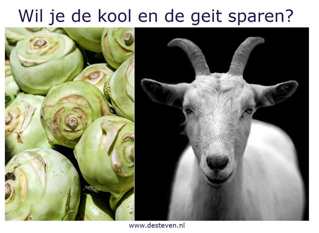 Kool en geit sparen