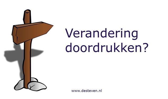 Veranderingen doordrukken