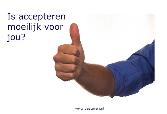 Acceptatie of accepteren