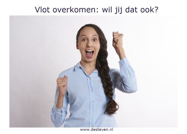 vlot overkomen