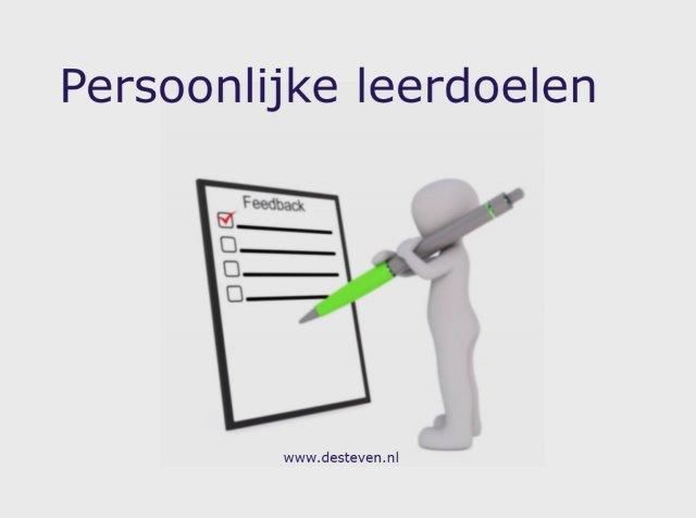 Persoonlijke ontwikkeldoelen