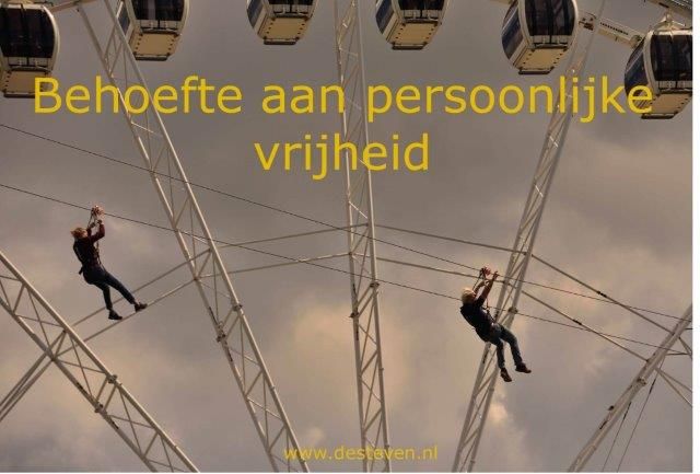 Persoonlijke vrijheid is een behoefte