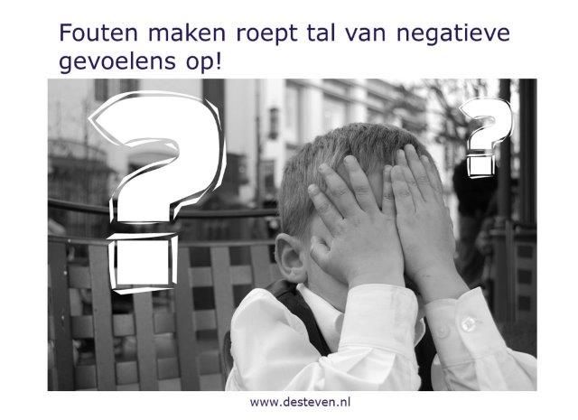 Fouten en negatieve gevoelens en emoties