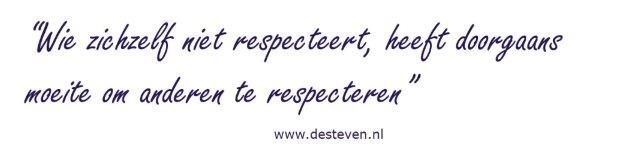 Respecteren van uzelf en anderen