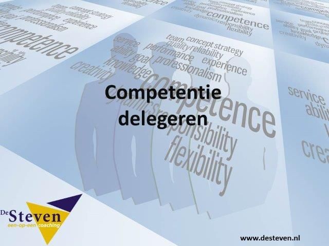 delegeren competentie
