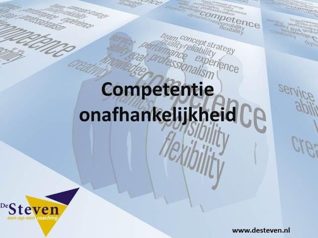 onafhankelijkheid competentie