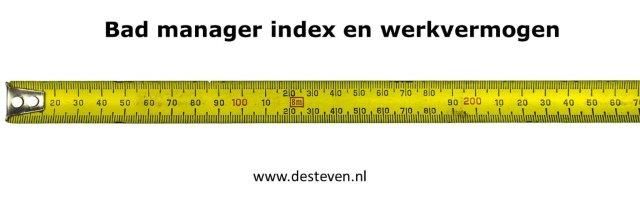 Bad manager index en werkvermogen