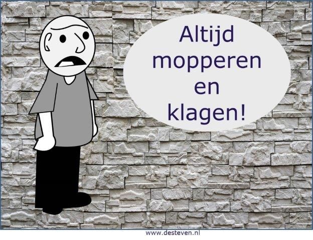 Mopperen, klagen en zeuren