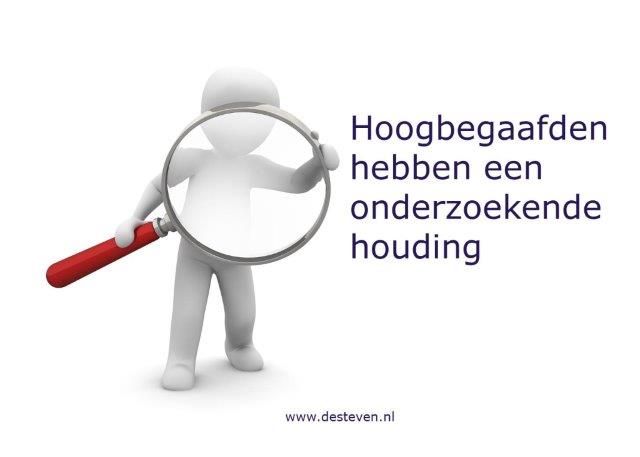 Hoogbegaafd en onderzoekende houding