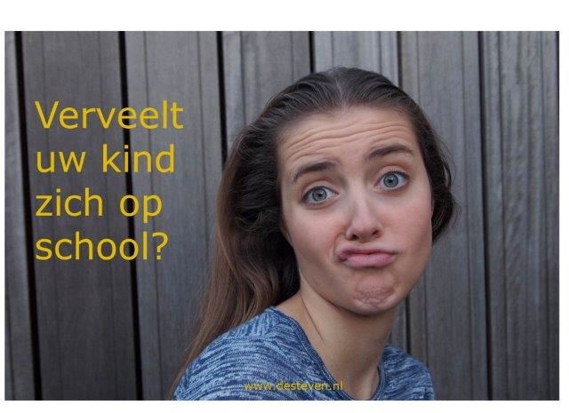 Verveelt uw kind zich op school? Hoe kan dat?
