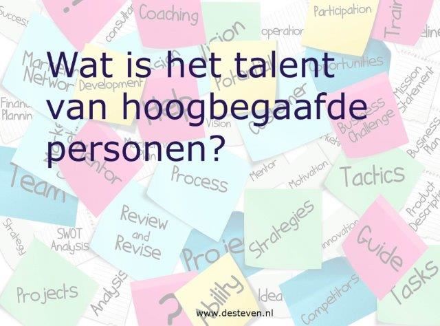 Talent voor hoogbegaafden